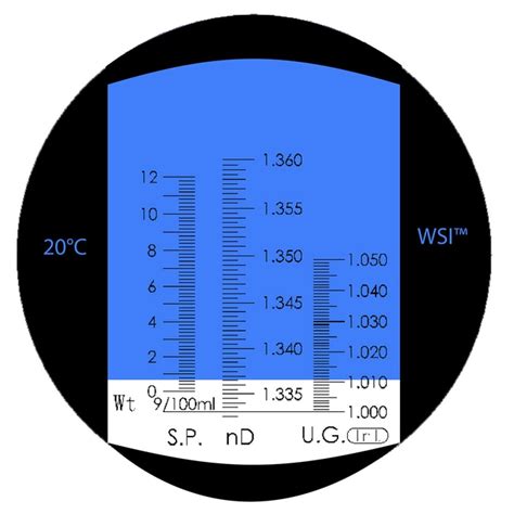 refractometer scale how to read